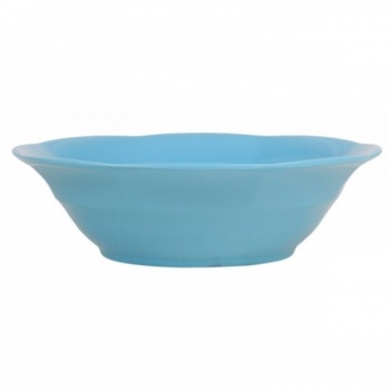 Rice Melamine Turquoise Bowl
